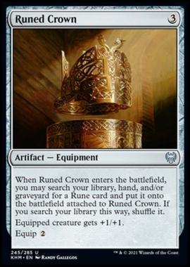 Runed Crown - Corona di Rune - [KHM] [NM] [Foil]