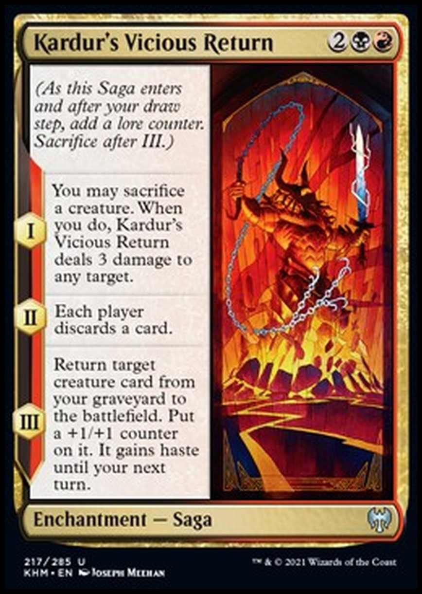 Kardur's Vicious Return - Ritorno Feroce di Kardur - [KHM] [NM] [Foil]