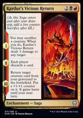 Kardur's Vicious Return - Ritorno Feroce di Kardur - [KHM] [NM] [Foil]