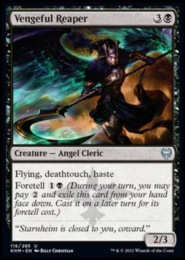 Vengeful Reaper - Mietitrice Vendicativa - [KHM] [NM] [Foil]