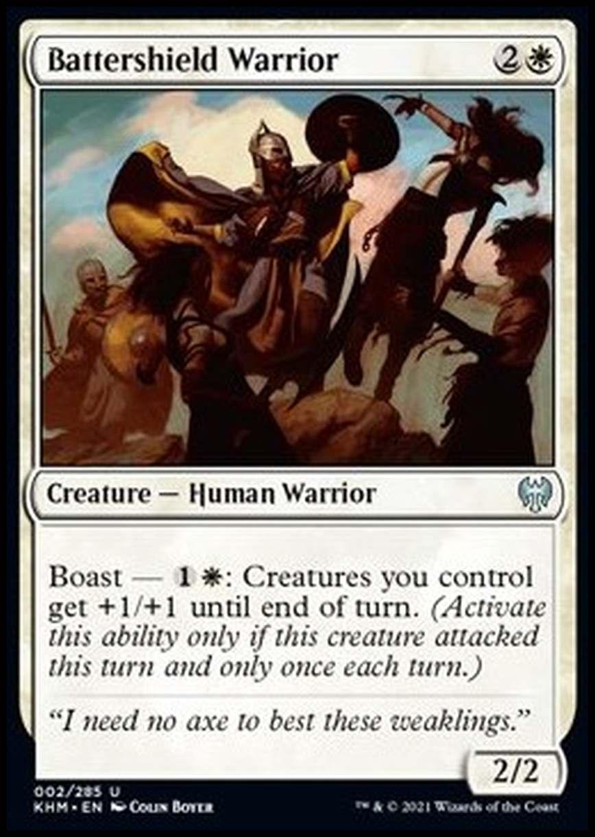 Battershield Warrior - Guerriero dallo Scudo Squassante - [KHM] [NM] [Foil]