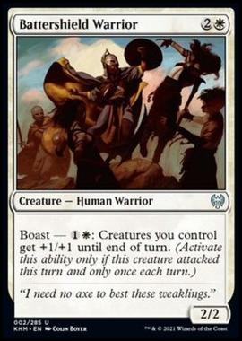Battershield Warrior - Guerriero dallo Scudo Squassante - [KHM] [NM] [Foil]