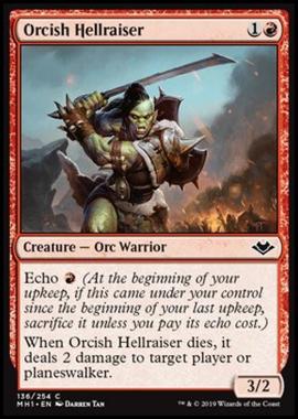 Orcish Hellraiser - Orcish Hellraiser - [MH1] [NM] [Foil]