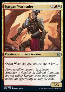 Kargan Warleader - Condottiera di Karga - [ZNR] [NM] [Foil]