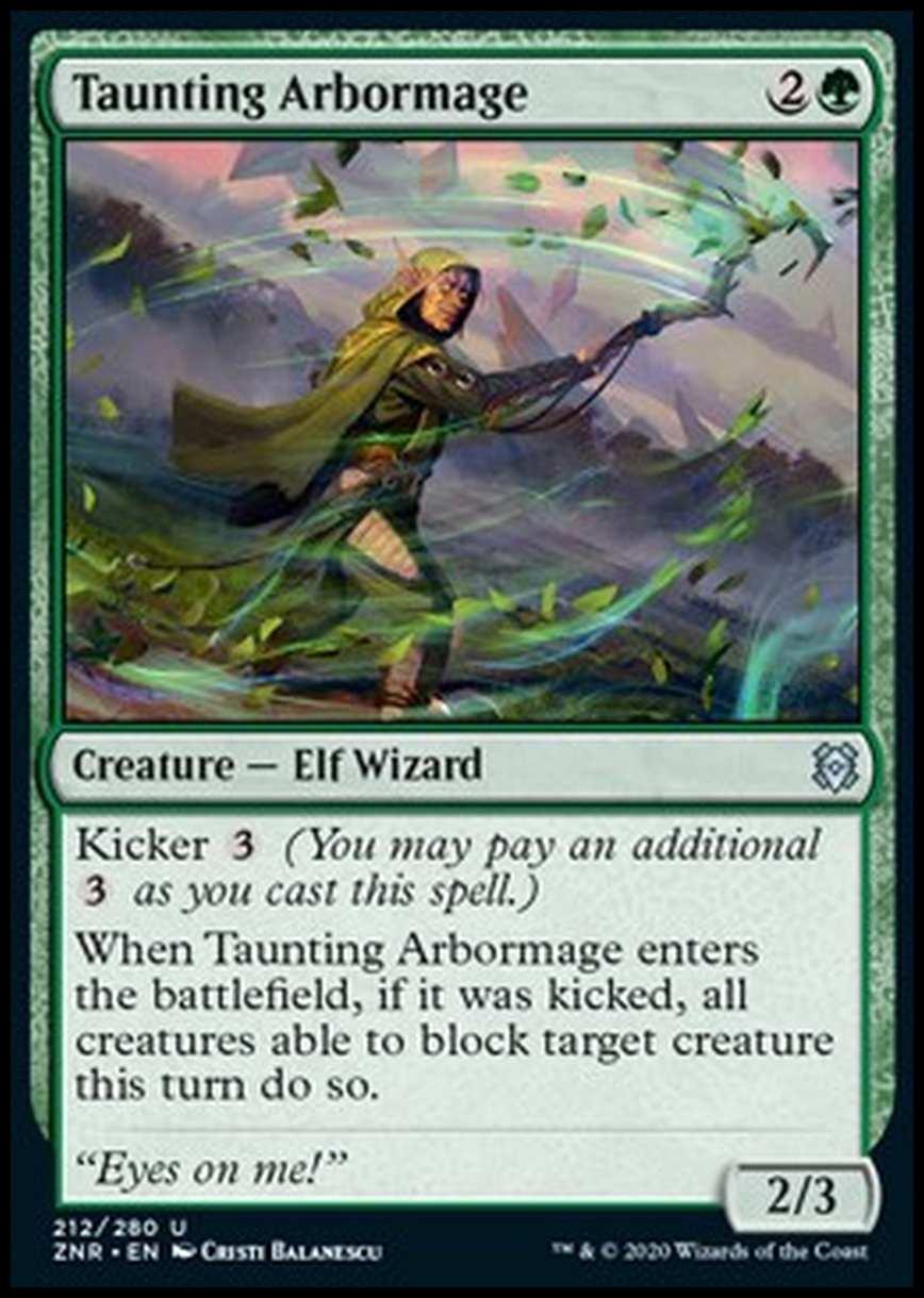 Taunting Arbormage - Mago Arboreo Provocatore - [ZNR] [NM] [Foil]