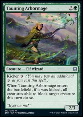 Taunting Arbormage - Mago Arboreo Provocatore - [ZNR] [NM] [Foil]