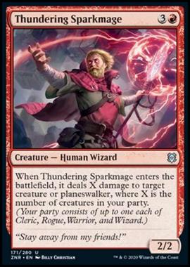 Thundering Sparkmage - Magoscintilla Tonante - [ZNR] [NM] [Foil]