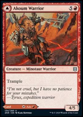 Akoum Warrior // Akoum Teeth - Guerriero di Akoum // Denti di Akoum - [ZNR] [NM] [Foil]