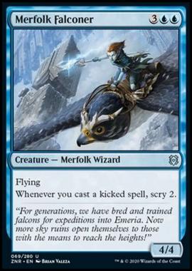 Merfolk Falconer - Tritona Falconiera - [ZNR] [NM] [Foil]