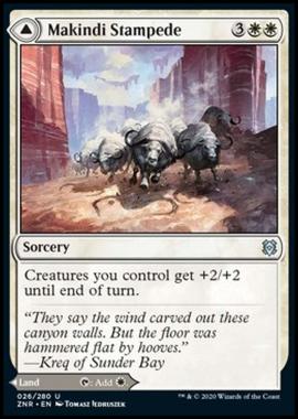 Makindi Stampede // Makindi Mesas - Carica di Makindi // Mesa di Makindib - [ZNR] [NM] [Foil]