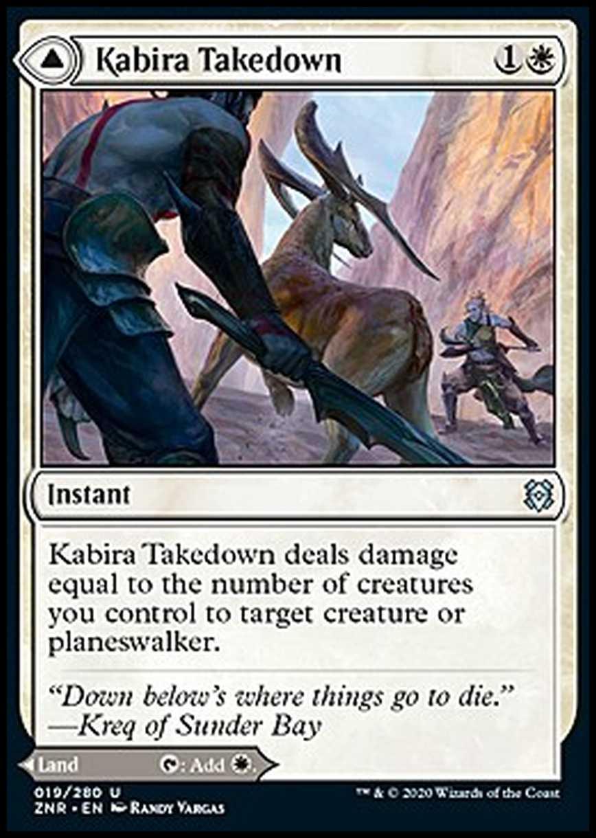 Kabira Takedown // Kabira Plateau - Abbattimento di Kabira // Altopiano di Kabira - [ZNR] [NM] [Foil]