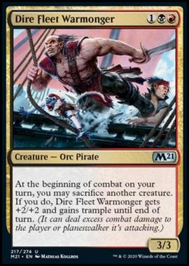 Dire Fleet Warmonger - Attaccabrighe della Flotta Funesta - [M21] [NM] [Foil]