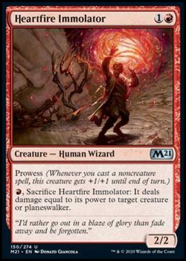 Heartfire Immolator - Immolatore di Fuoco del Cuore - [M21] [NM] [Foil]