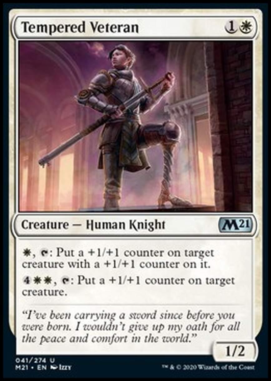 Tempered Veteran - Veterana Temprata - [M21] [NM] [Foil]