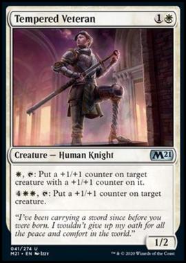 Tempered Veteran - Veterana Temprata - [M21] [NM] [Foil]