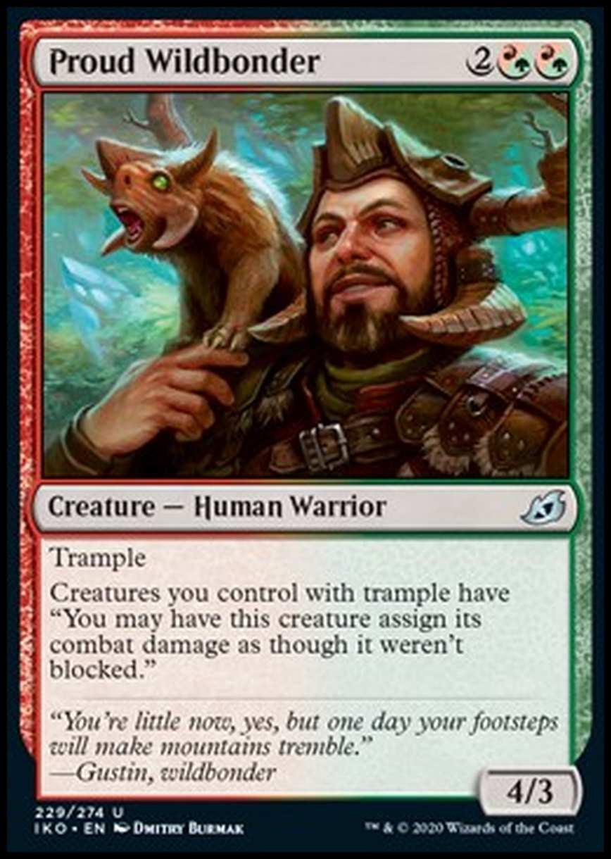 Proud Wildbonder - Vincolaferocia Fiero - [IKO] [NM] [Foil]