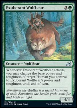 Exuberant Wolfbear - Luporso Esuberante - [IKO] [NM] [Foil]