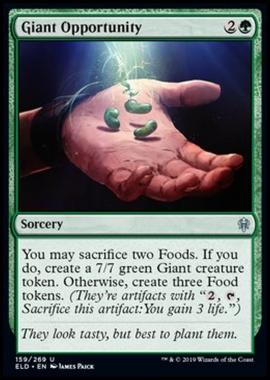 Giant Opportunity - Opportunit  Gigantesca - [ELD] [NM] [Foil]