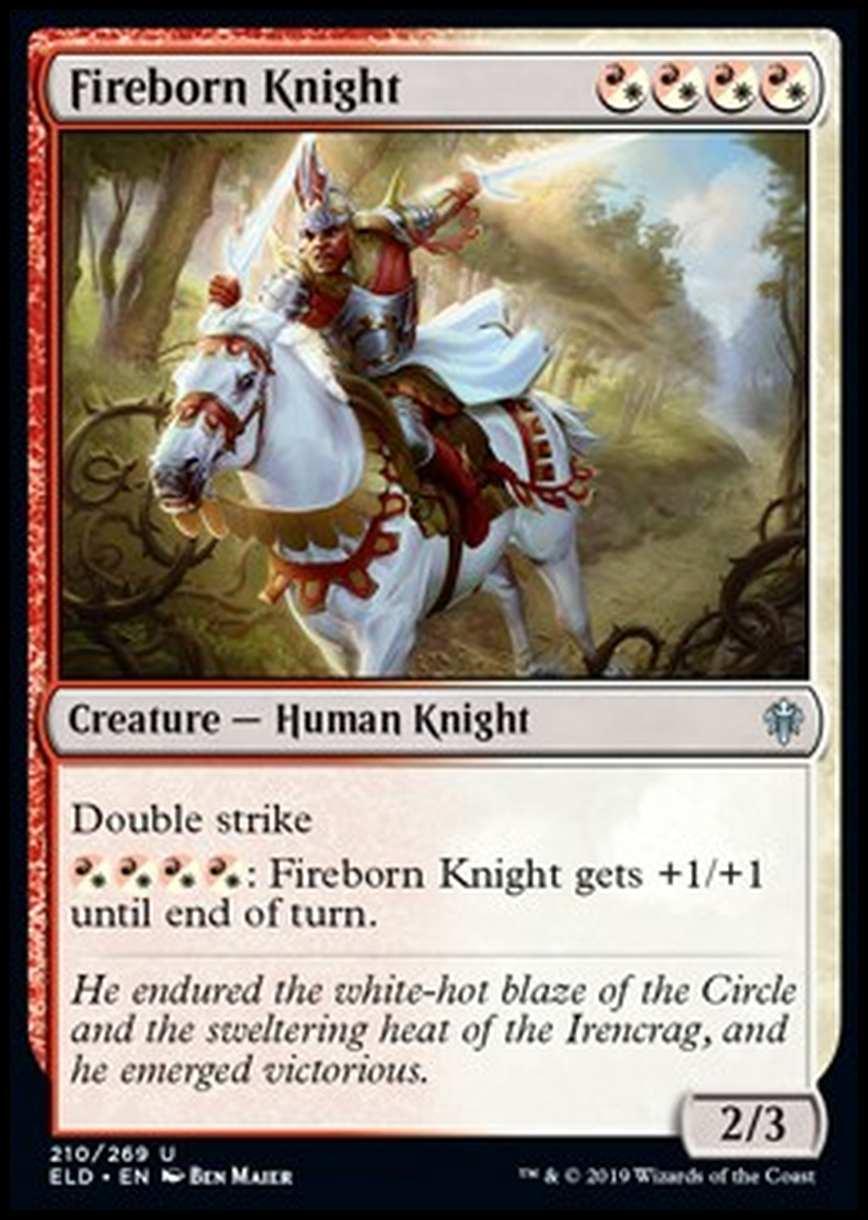 Fireborn Knight - Cavaliere Nato dal Fuoco - [ELD] [NM] [Foil]
