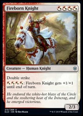 Fireborn Knight - Cavaliere Nato dal Fuoco - [ELD] [NM] [Foil]