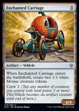 Enchanted Carriage - Carrozza Incantata - [ELD] [NM] [Foil]