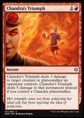 Chandra's Triumph - Trionfo di Chandra - [WAR] [NM] [Foil]