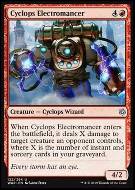 Cyclops Electromancer - Ciclope Elettromante - [WAR] [NM] [Foil]