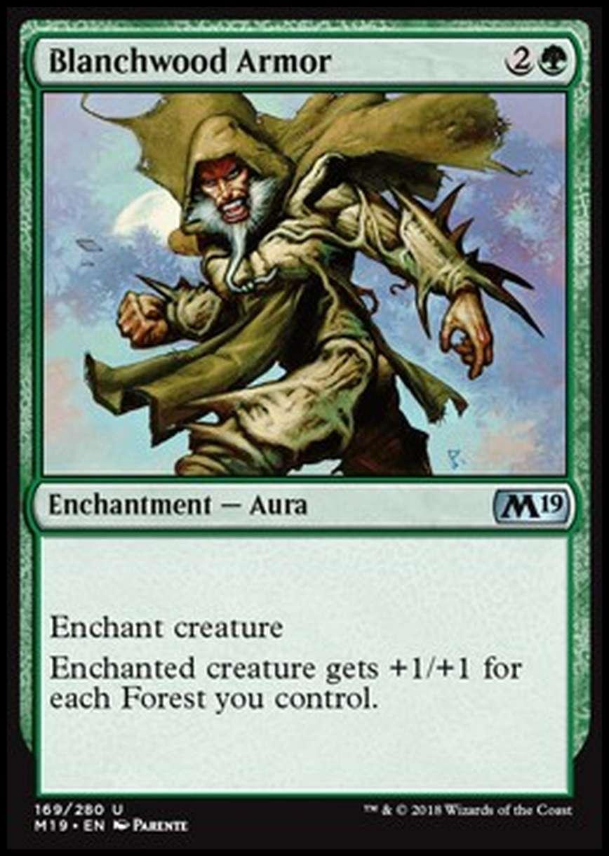 Blanchwood Armor - Armatura di Boscopallido - [M19] [NM] [Foil]