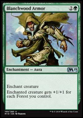 Blanchwood Armor - Armatura di Boscopallido - [M19] [NM] [Foil]
