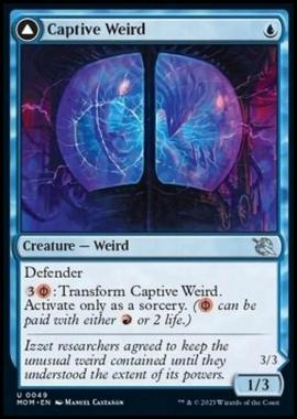 Captive Weird // Compleated Conjurer - Captive Weird // Compleated Conjurer - [MOM] [NM] [Foil]