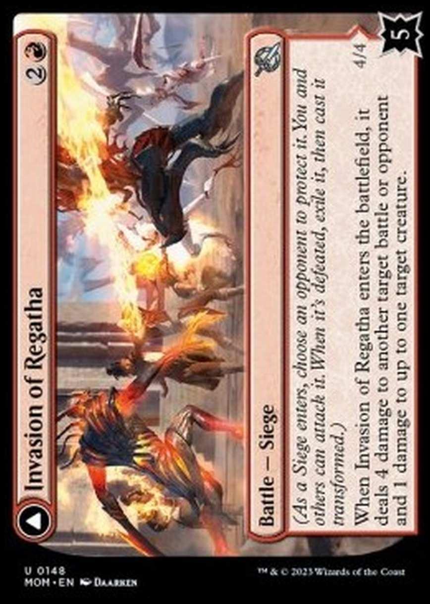 Invasion of Regatha // Disciples of the Inferno - Invasion of Regatha // Disciples of the Inferno - [MOM] [NM] [Foil]