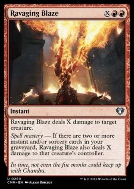 Ravaging Blaze - Ravaging Blaze - [CMM] [NM] [Foil]