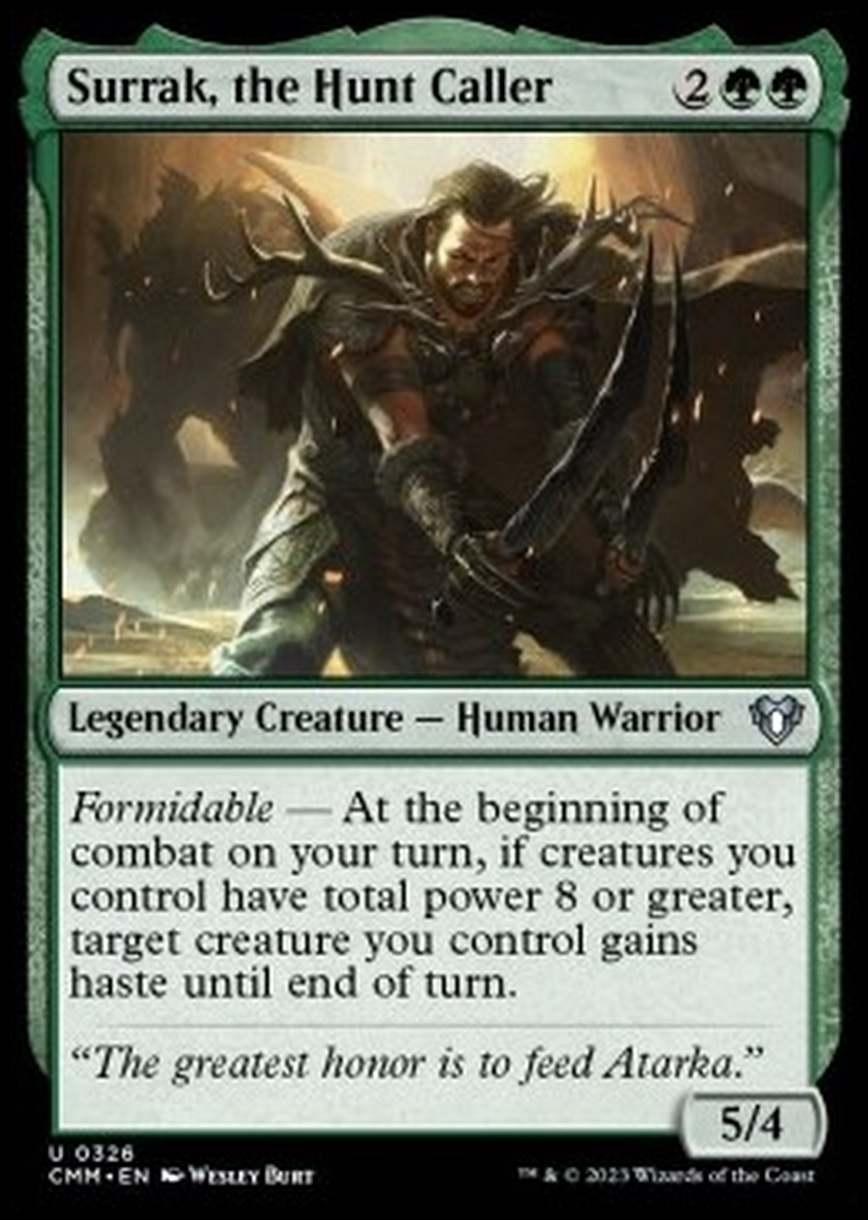 Surrak, the Hunt Caller - Surrak, the Hunt Caller - [CMM] [NM] [Foil]