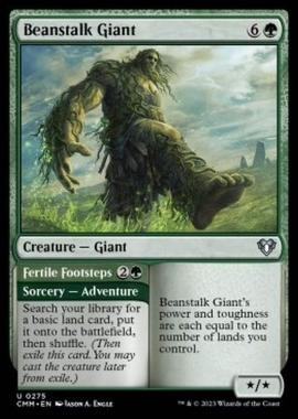 Beanstalk Giant // Fertile Footsteps - Beanstalk Giant // Fertile Footsteps - [CMM] [NM] [Foil]