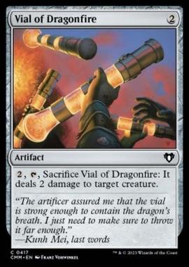 Vial of Dragonfire - Vial of Dragonfire - [CMM] [NM] [Foil]