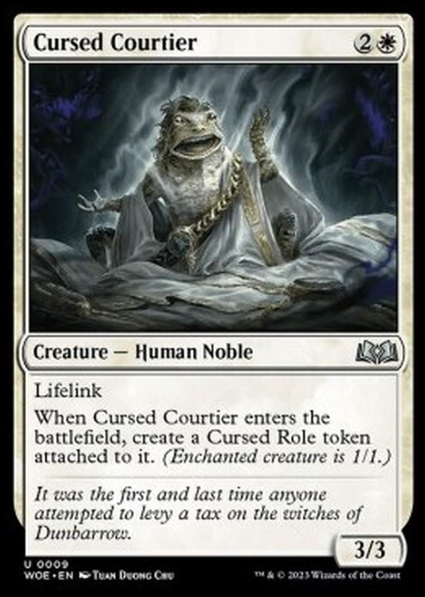 Cursed Courtier - Cursed Courtier - [WOE] [NM] [Foil]