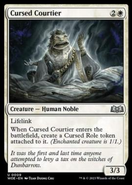 Cursed Courtier - Cursed Courtier - [WOE] [NM] [Foil]