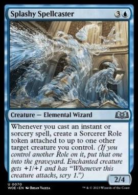 Splashy Spellcaster - Splashy Spellcaster - [WOE] [NM] [Foil]