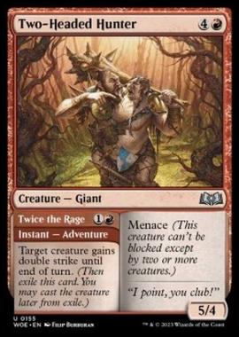 Two-Headed Hunter // Twice the Rage - Two-Headed Hunter // Twice the Rage - [WOE] [NM] [Foil]