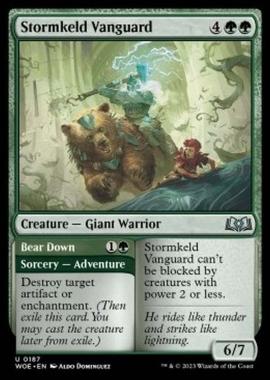 Stormkeld Vanguard // Bear Down - Stormkeld Vanguard // Bear Down - [WOE] [NM] [Foil]