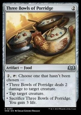 Three Bowls of Porridge - Three Bowls of Porridge - [WOE] [NM] [Foil]
