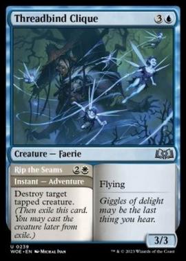 Threadbind Clique // Rip the Seams - Threadbind Clique // Rip the Seams - [WOE] [NM] [Foil]