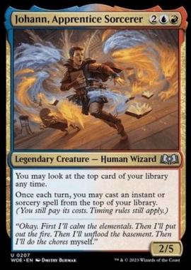 Johann, Apprentice Sorcerer - Johann, Apprentice Sorcerer - [WOE] [NM] [Foil]