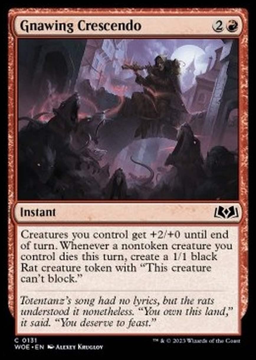 Gnawing Crescendo - Gnawing Crescendo - [WOE] [NM] [Foil]