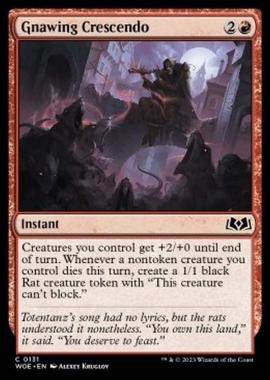 Gnawing Crescendo - Gnawing Crescendo - [WOE] [NM] [Foil]