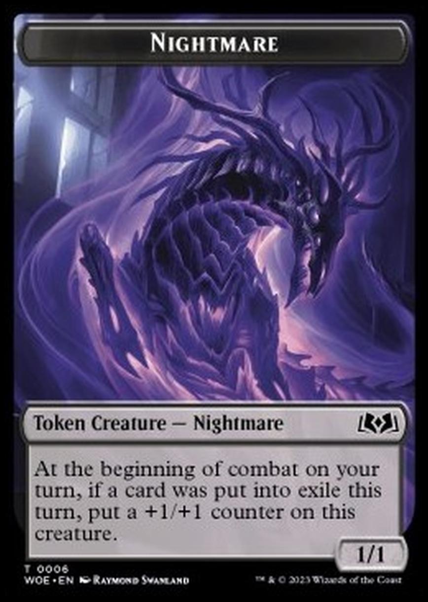 Nightmare Token (Black 1/1) - Nightmare Token (Black 1/1) - [XWOE] [NM]