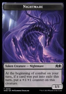 Nightmare Token (Black 1/1) - Nightmare Token (Black 1/1) - [XWOE] [NM]