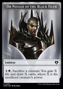 Ob Nixilis of the Black Oath Emblem / Zombie Token (B 2/2) - Ob Nixilis of the Black Oath Emblem / Zombie Token (B 2/2) - [XCMM] [NM]