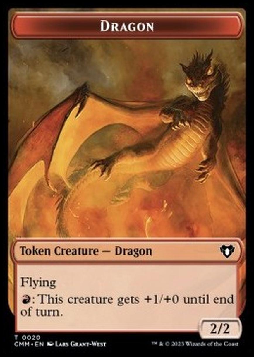 Dragon Token (R 2/2) // Eldrazi Token (C 10/10) - Dragon Token (R 2/2) // Eldrazi Token (C 10/10) - [XCMM] [NM]
