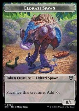 Eldrazi Spawn Token (C 0/1) // Elephant Token (G 3/3) - Eldrazi Spawn Token (C 0/1) // Elephant Token (G 3/3) - [XCMM] [NM]